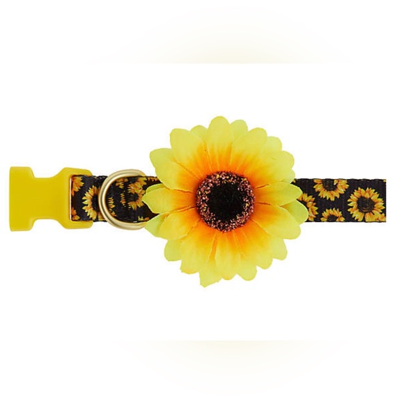 Top Paw® Sunflower Adjustable Dog Collar